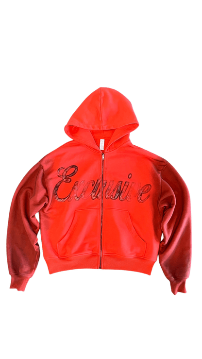 “Halftone” Hoodie (Crimson) - Dres Exclusives