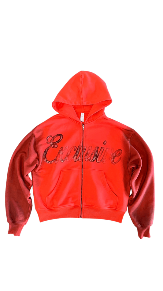 “Halftone” Hoodie (Crimson) - Dres Exclusives