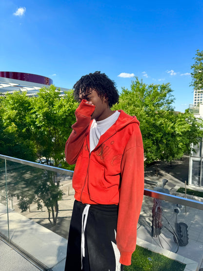 “Halftone” Hoodie (Crimson) - Dres Exclusives
