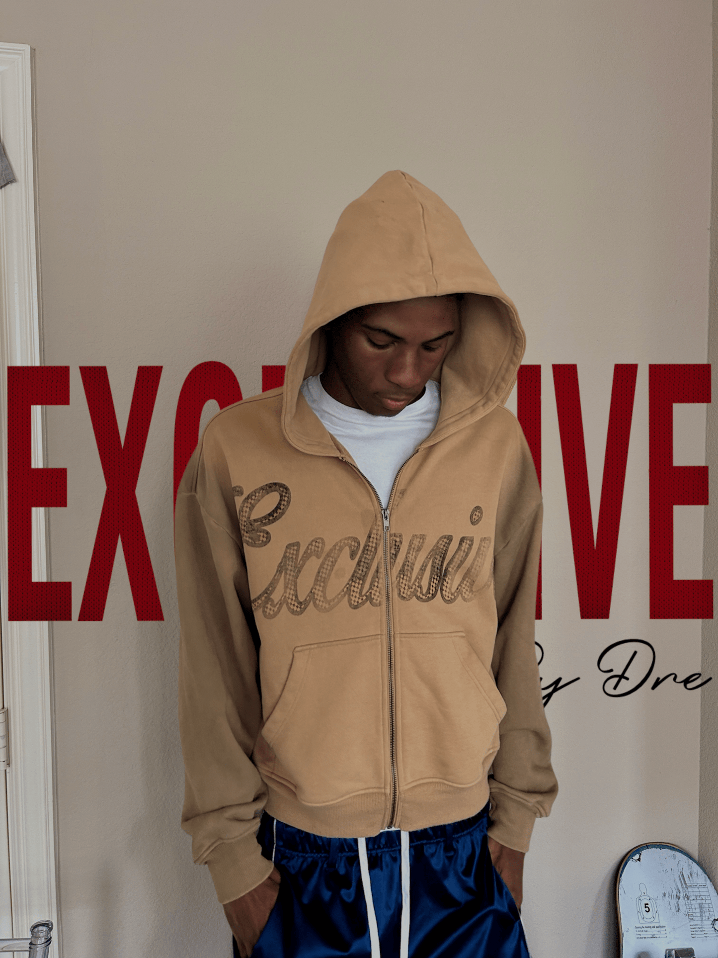 “Halftone” Hoodie (Sandstone) - Dres Exclusives