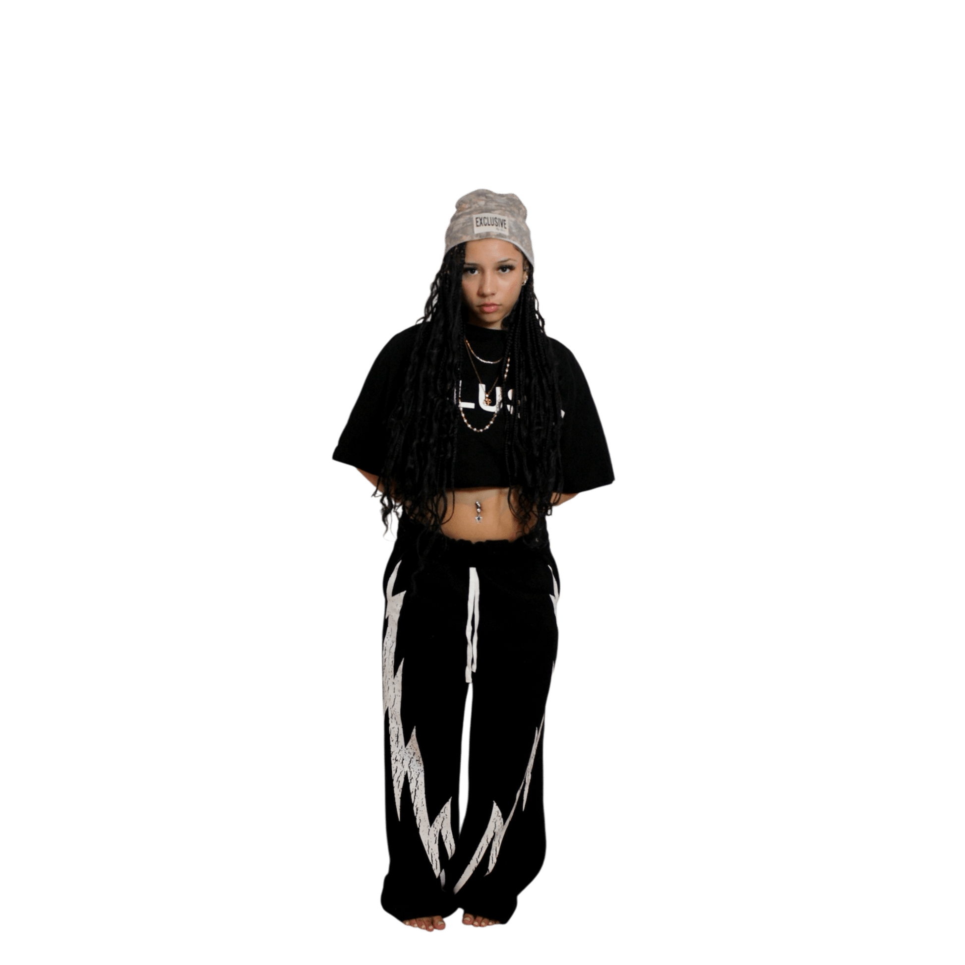 “Tagged” Sweats (Black) - Dres Exclusives