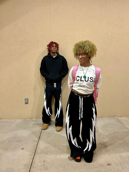“Tagged” Sweats (Black) - Dres Exclusives