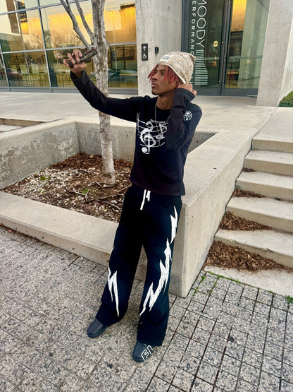 “Tagged” Sweats (Black) - Dres Exclusives